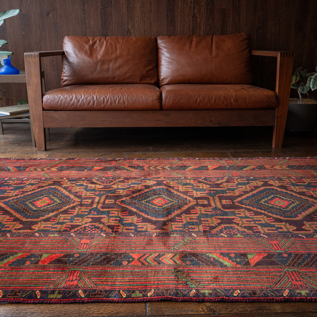 ペルシャ手織り絨毯 ウール ラグ バルーチ 120×196cm OUTLET