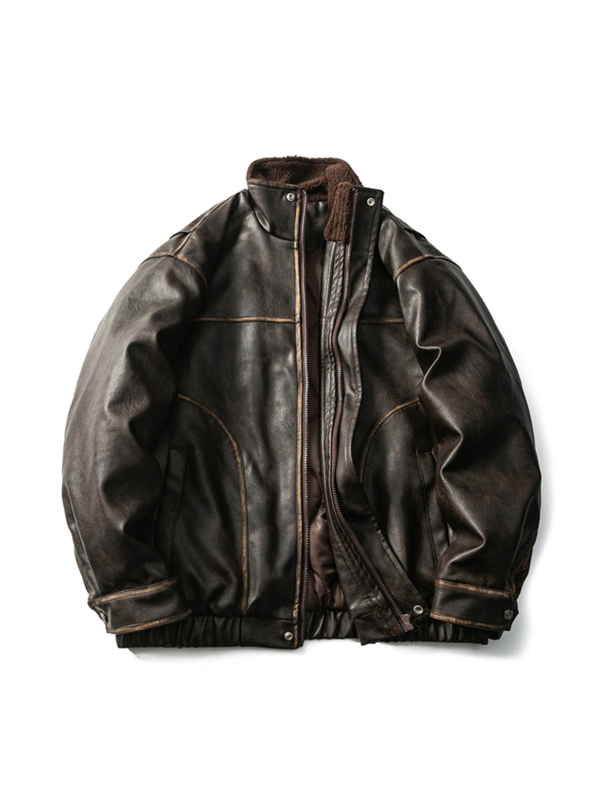 スタンドカラーライダーズジャケット -PESSOA CLUB