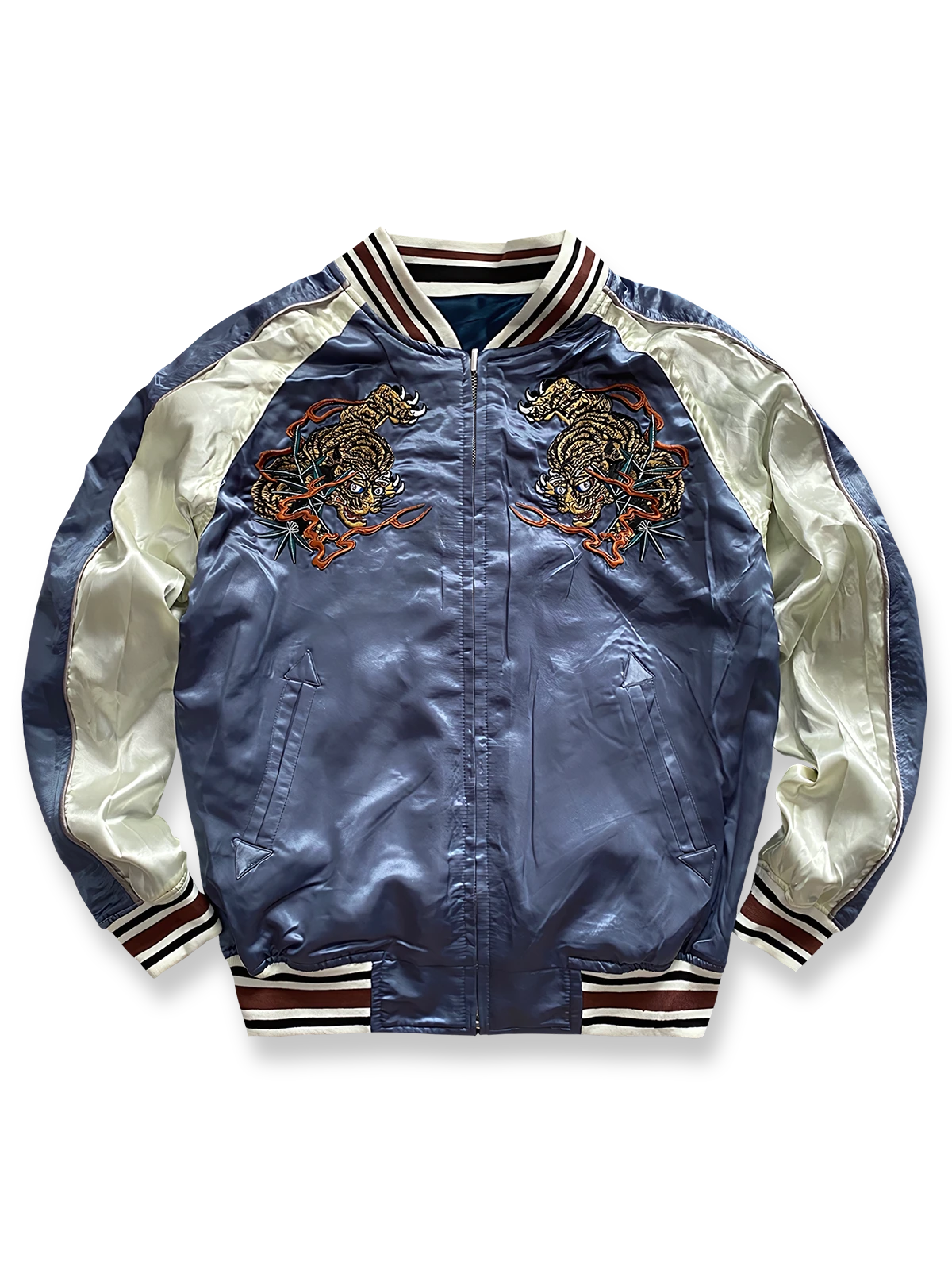 予約】リバーシブル 刺繍 ベルベット 横須賀ジャンパー -PESSOA CLUB