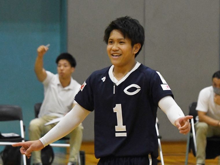 バレー - 中央大学・山本涼 憧れの石川祐希もつけた「1」を背負って