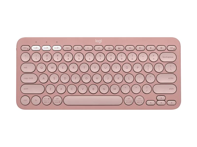 Logitech K380s Pebble Keys 2 Wireless Keyboard - Tonal Rose