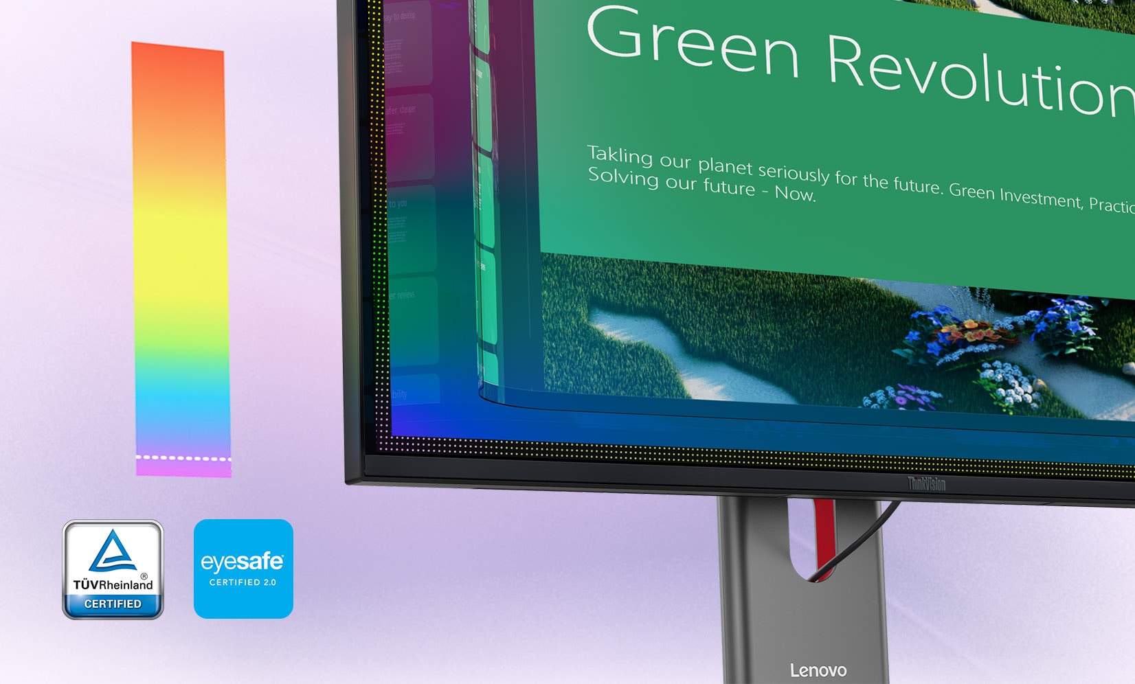 ThinkVision P27Q-40(27型/2560×1440/IPS/高さ・縦回転) | 64A7GAR6JP