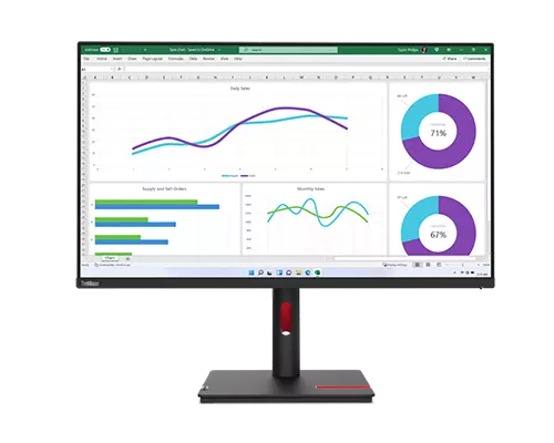 ThinkVision T32h-30(31.5型/2560×1440/IPS/USB-C/高さ・縦回転