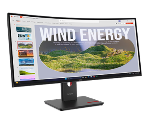 ThinkVision T34WD-40(34型ウルトラワイド曲面/3440×1440/VA/USB-C