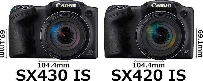 PowerShot SX430 IS」と「PowerShot SX420 IS」の違い - フォトスク
