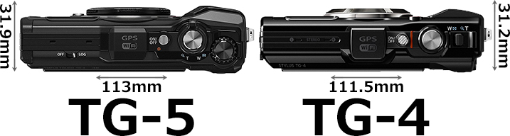 TG-5 Tough」と「TG-4 Tough」の違い - フォトスク