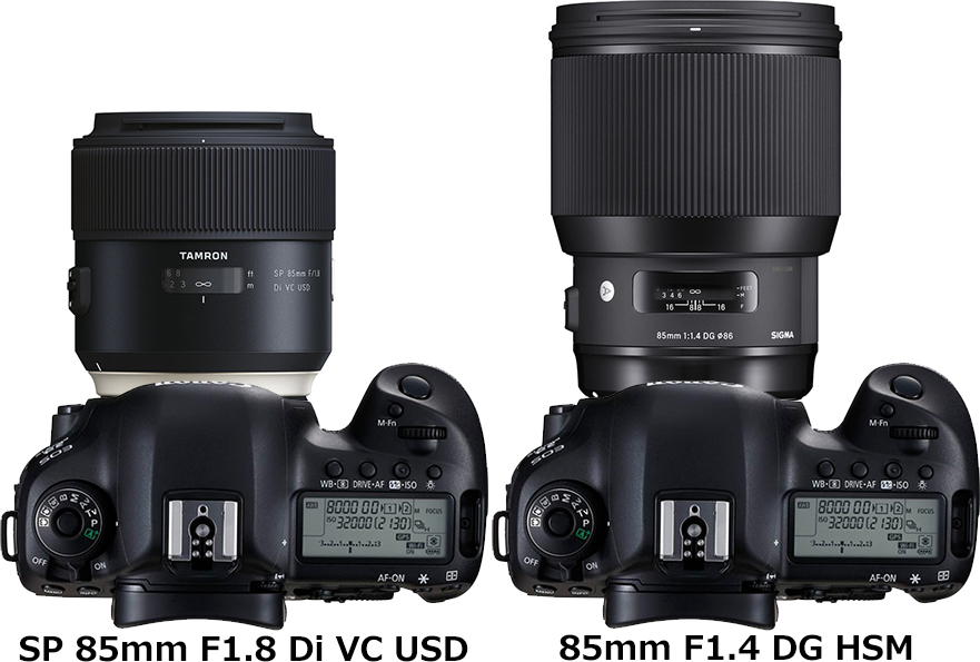 SP 85mm F1.8 Di VC USD」と「85mm F1.4 DG HSM」の違い - フォトスク