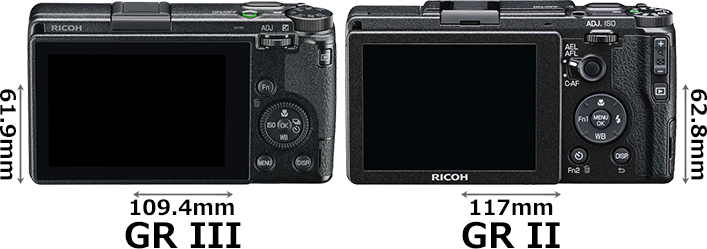 GR III」と「GR II」の違い - フォトスク