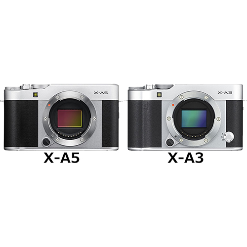 FUJIFILM X-A5」と「FUJIFILM X-A3」の違い - フォトスク