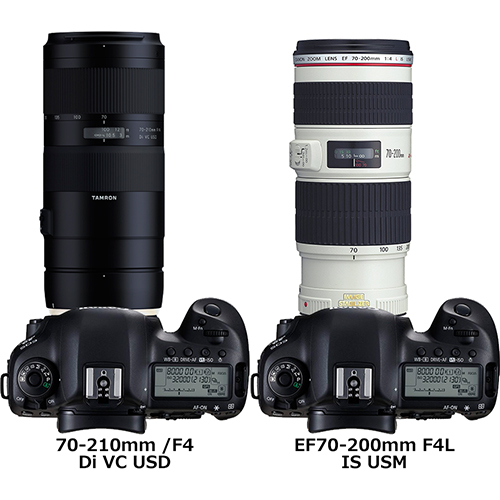 70-210mm F4 Di VC USD」と「EF70-200mm F4L IS USM」の違い - フォトスク