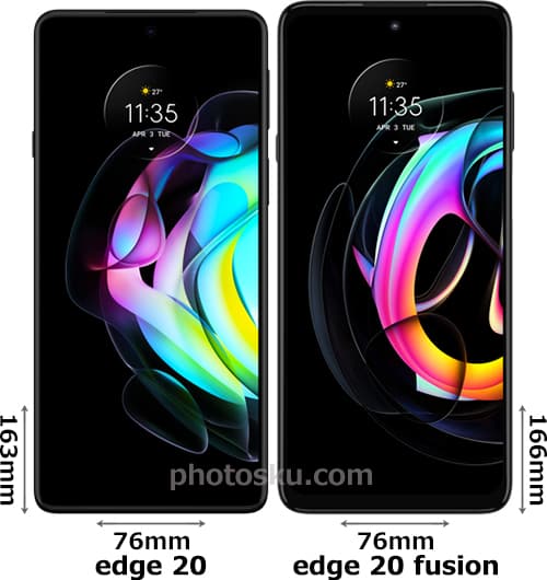 motorola edge 20／fusion」の違い - フォトスク