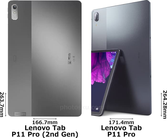 Lenovo Tab「P11 Pro (2nd Gen)」と「P11 Pro」の違い - フォトスク
