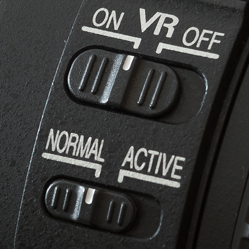 ニコンの手ぶれ補正機構「VR」の「NORMAL」「ACTIVE」「SPORT」の違い