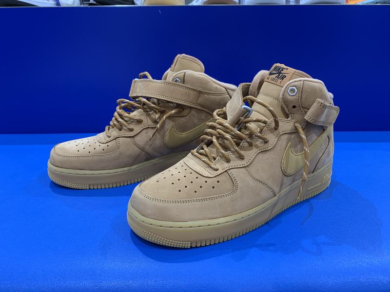 NIKE AIR FORCE 1 MID '07 WB FLAX/WHEAT-GUM LIGHT BROWN-BLACK