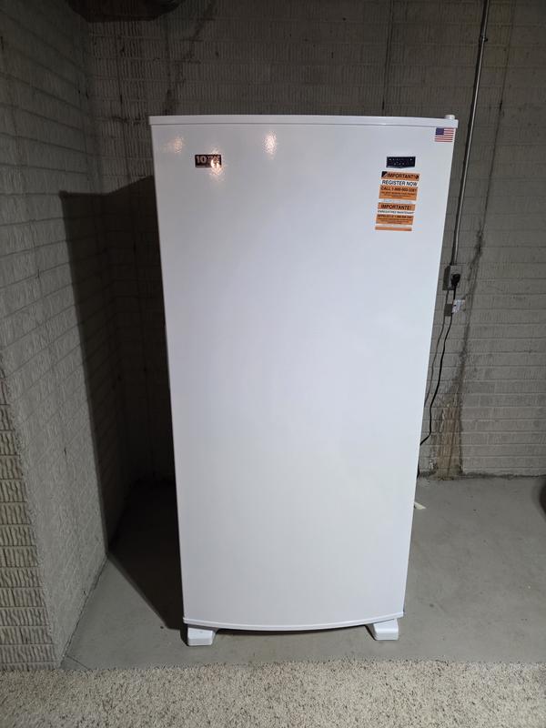 18 cu. ft. Frost Free Upright Freezer with LED Lighting White