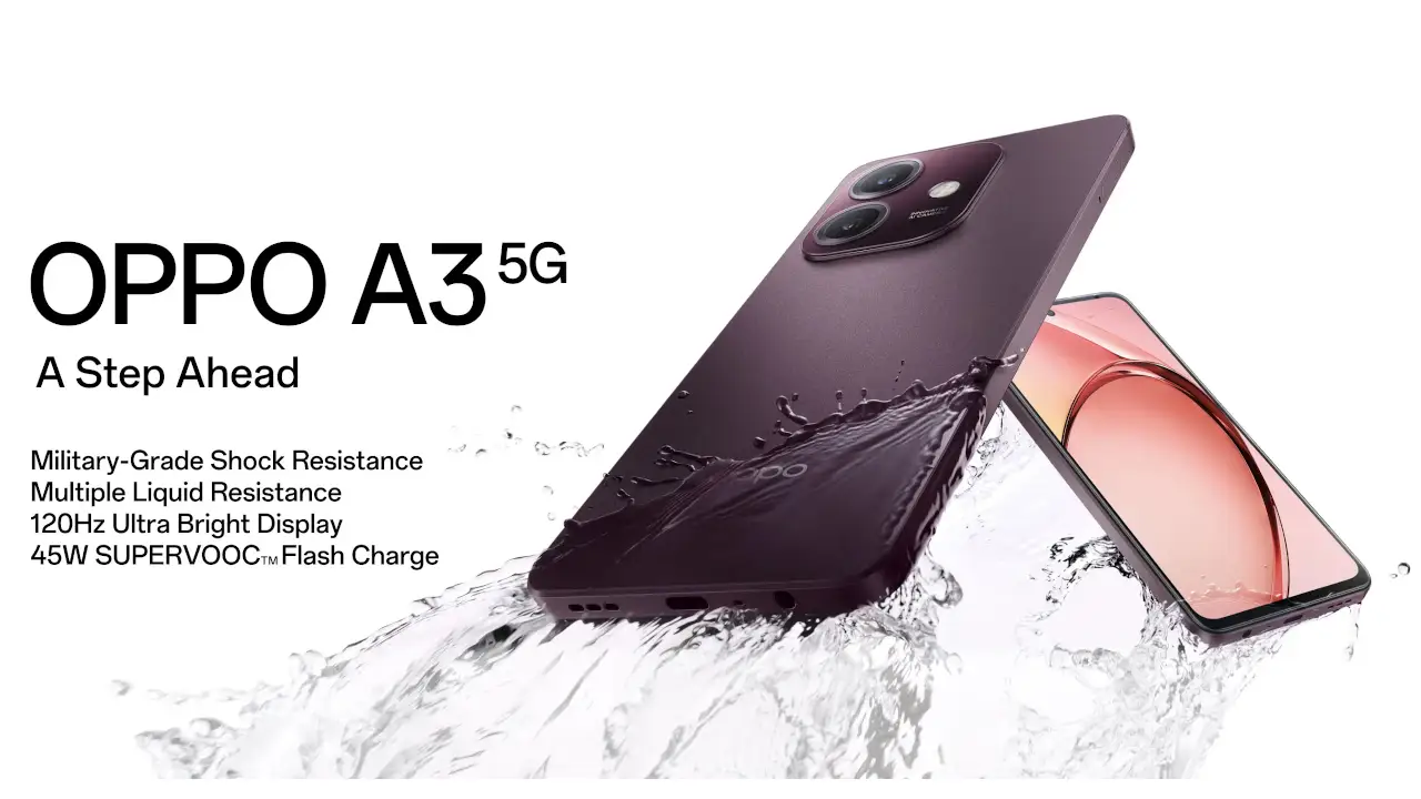 グローバル版 OPPO A3 5G 発表、Dimensity 6300搭載の6.67インチ