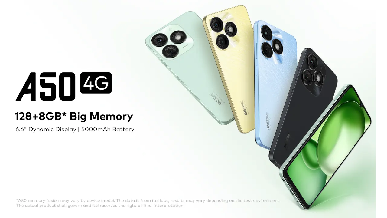 UNISOC T603搭載のエントリーモデル「itel A50」 | phablet.jp (ファ