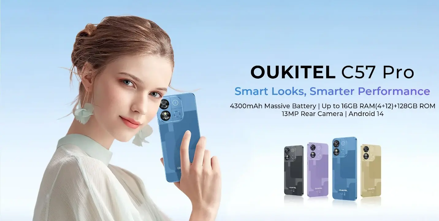 OUKITEL C57 Pro 発表、6.52型のエントリースマートフォン | phablet