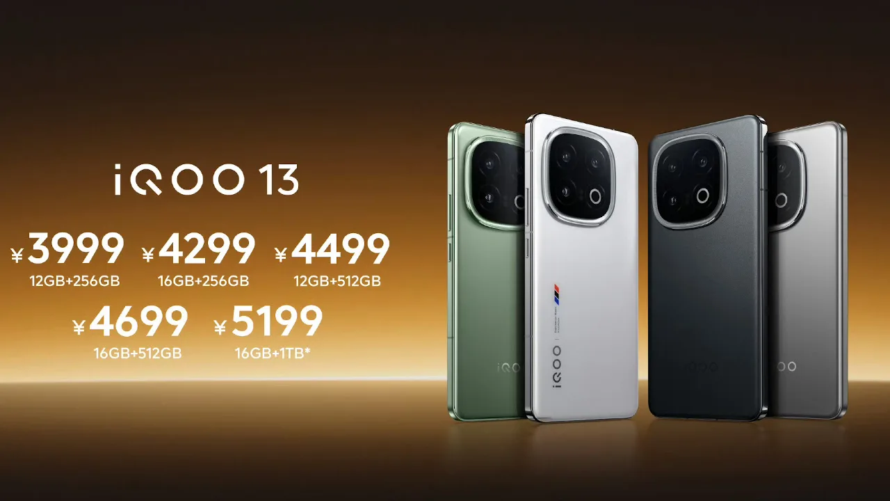 AnTuTu315万 Snapdragon 8 Elite搭載「iQOO 13」発表、価格は3999CNY