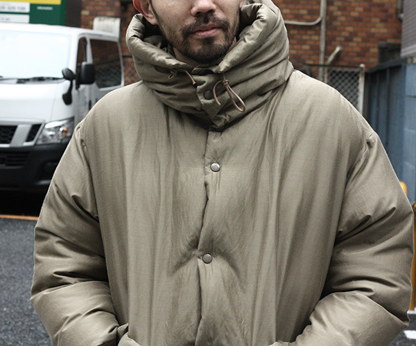 KAPTAIN SUNSHINE COTTON SILK WEATHER ESKIMO DOWN COAT | andPheb