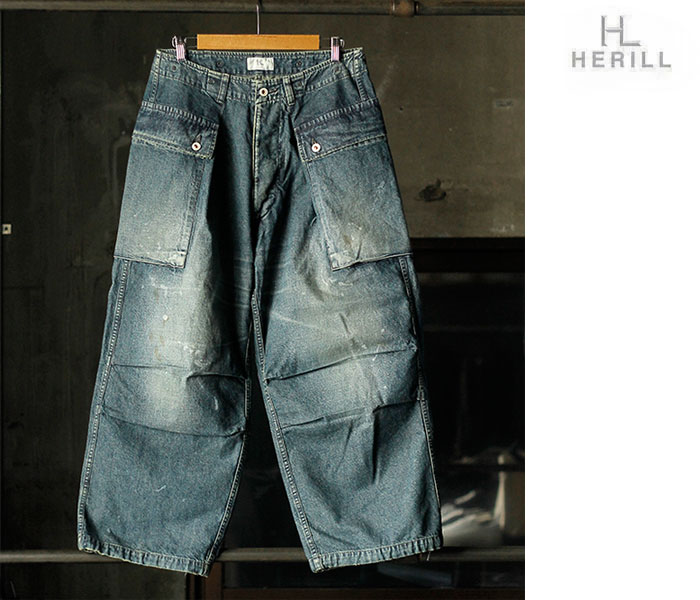 唯一無二、M44モンキーパンツ。雰囲気のあるデニムで。#HERILL