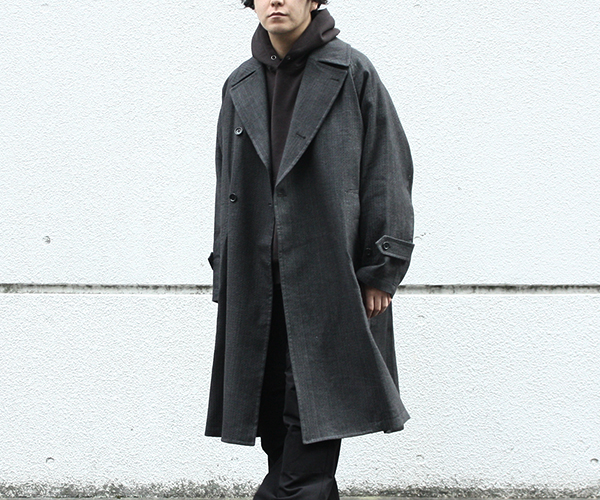 ULTERIOR.INDIGO BASKET TWILL OVER COAT. | andPheb Staff Blog