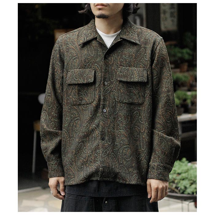 ニードルズ NEEDLES ウールペイズリー ジャガード クラシック シャツ