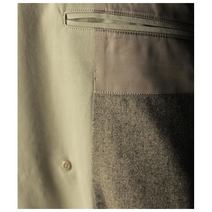 アルテリア ULTERIOR ウォッシュド シャンブレー ギャバジン オーバー