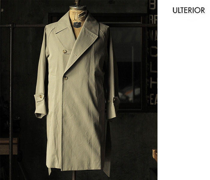 アルテリア ULTERIOR ウォッシュド シャンブレー ギャバジン オーバー