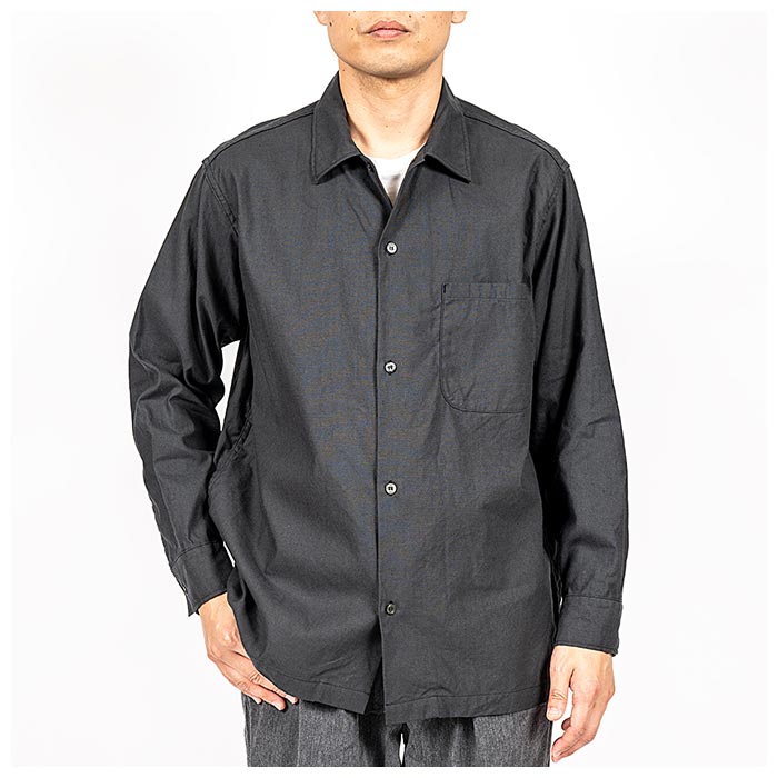 ワーカーズ WORKERS オープンカラーシャツ リネンコットン Open Collar