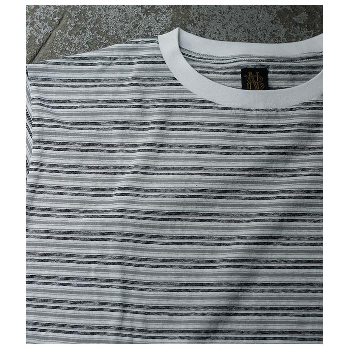 バトナー BATONER ハンドドローイング ボーダー Tシャツ HAND DRAWING