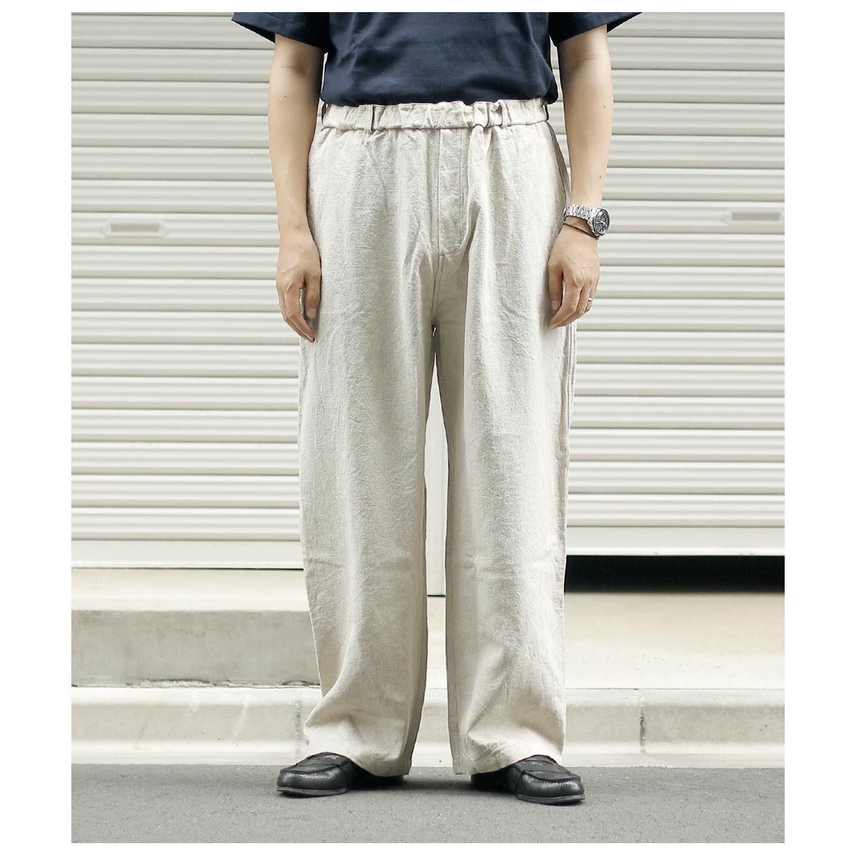 40% ポイント還元!! ミッタン MITTAN 亜麻苧麻ワイド パンツ FLAX