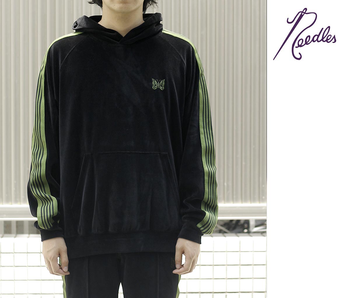 50%OFF セール ニードルズ NEEDLES ベロア トラック フーディー Track