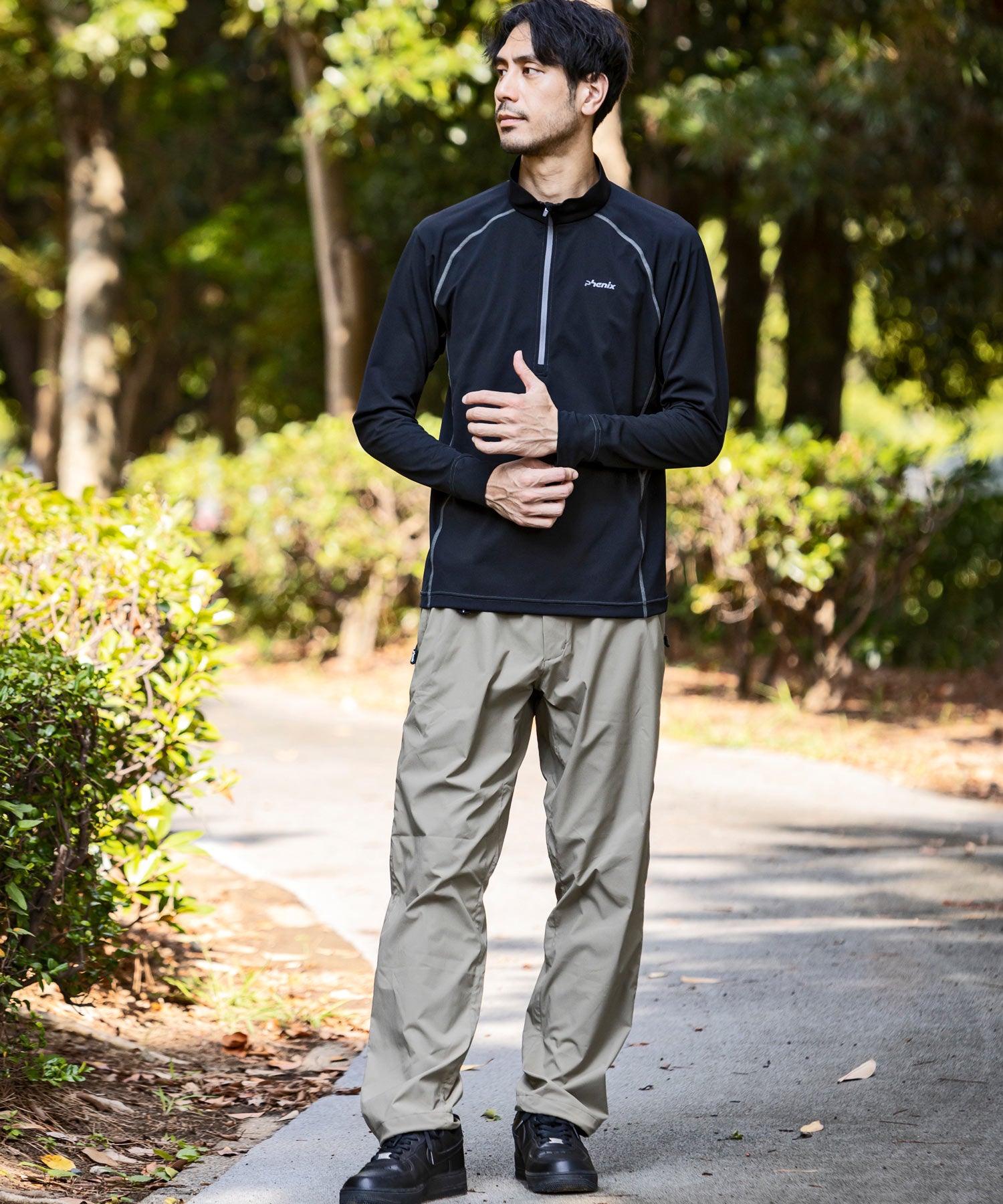 MENS】HARLF ZIP LONG SLEEVE T-SHIRTS ハーフジップ長袖Tシャツ / 速