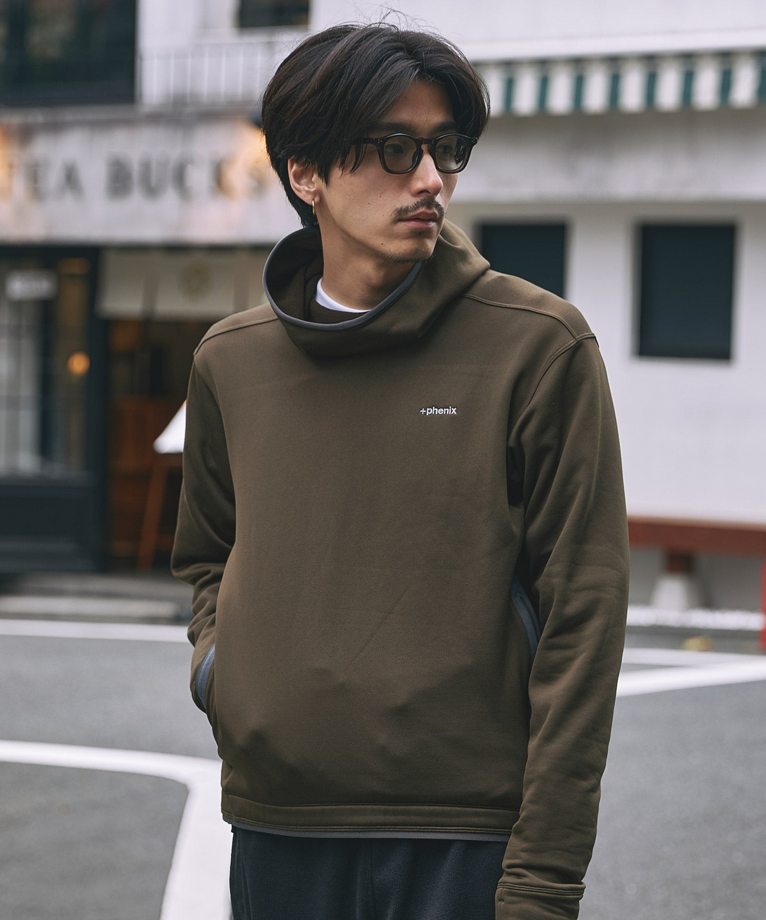 MENS】POWER STRETCH PULL OVER HOODY パワーストレッチ プルオーバー