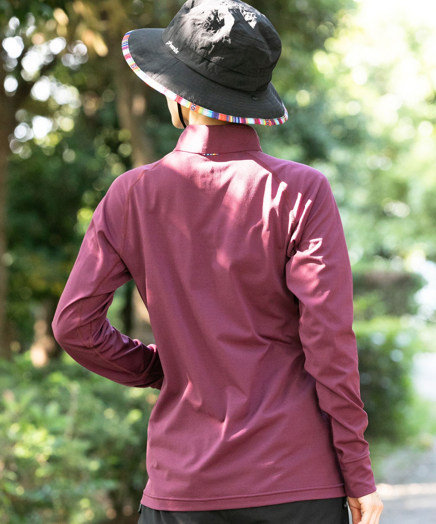 WOMENS】HARLF ZIP LONG SLEEVE T-SHIRTS ハーフジップ長袖Tシャツ