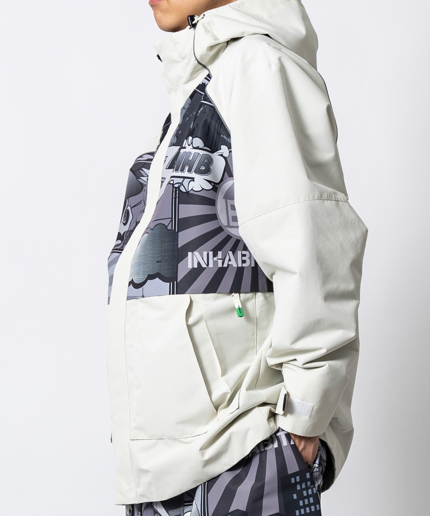 MENS】FULL ZIP SNOW JACKET フルジップスノージャケット /inhabitant