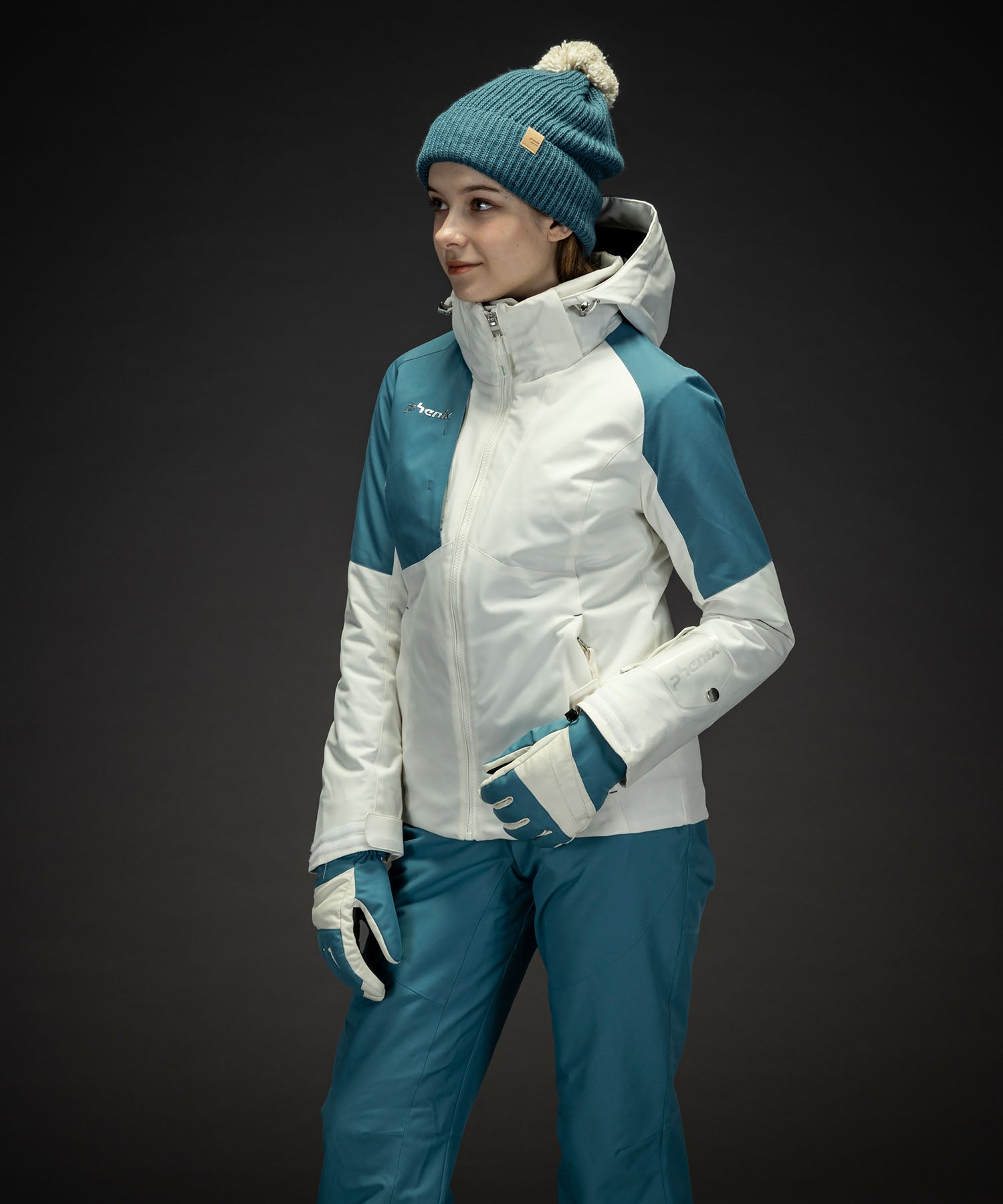 WOMENS】Asymmetry Bicolor Jacket アシンメトリーバイカラー