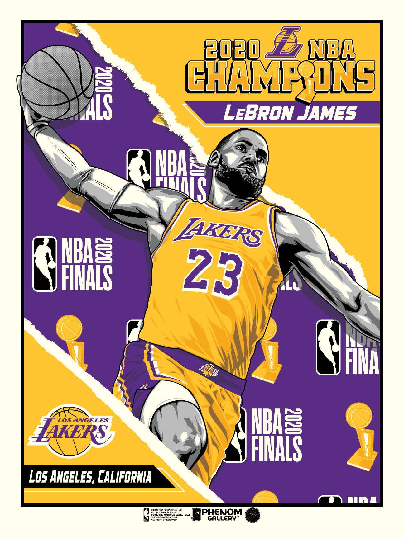 Los Angeles Lakers '20 Champs LeBron James 18