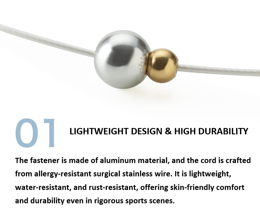 METAX NECKLACE EXTREME WIRE MIRROR BALL TWIN – Phiten