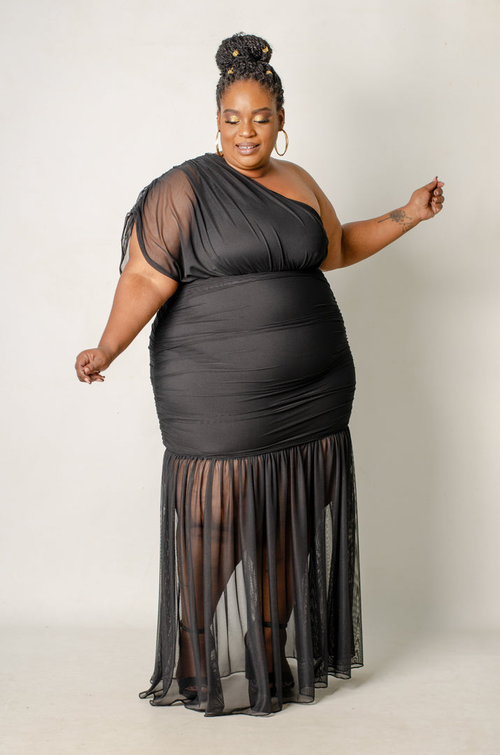 Sirena Maxi Dress - Black – Phierce Plus