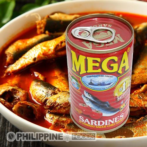 メガ サーディン (イワシのトマトソース漬け缶詰・レッド・辛口タイプ