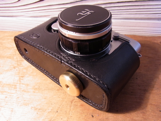 OLYMPUS PEN F/FT/FV 兼用ヌメ革製カメラケース＆ストラップ