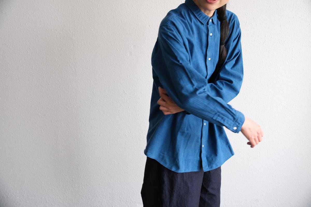 MITTAN / カディシャツ大 藍 SH-101C / unisex – PINT_MN