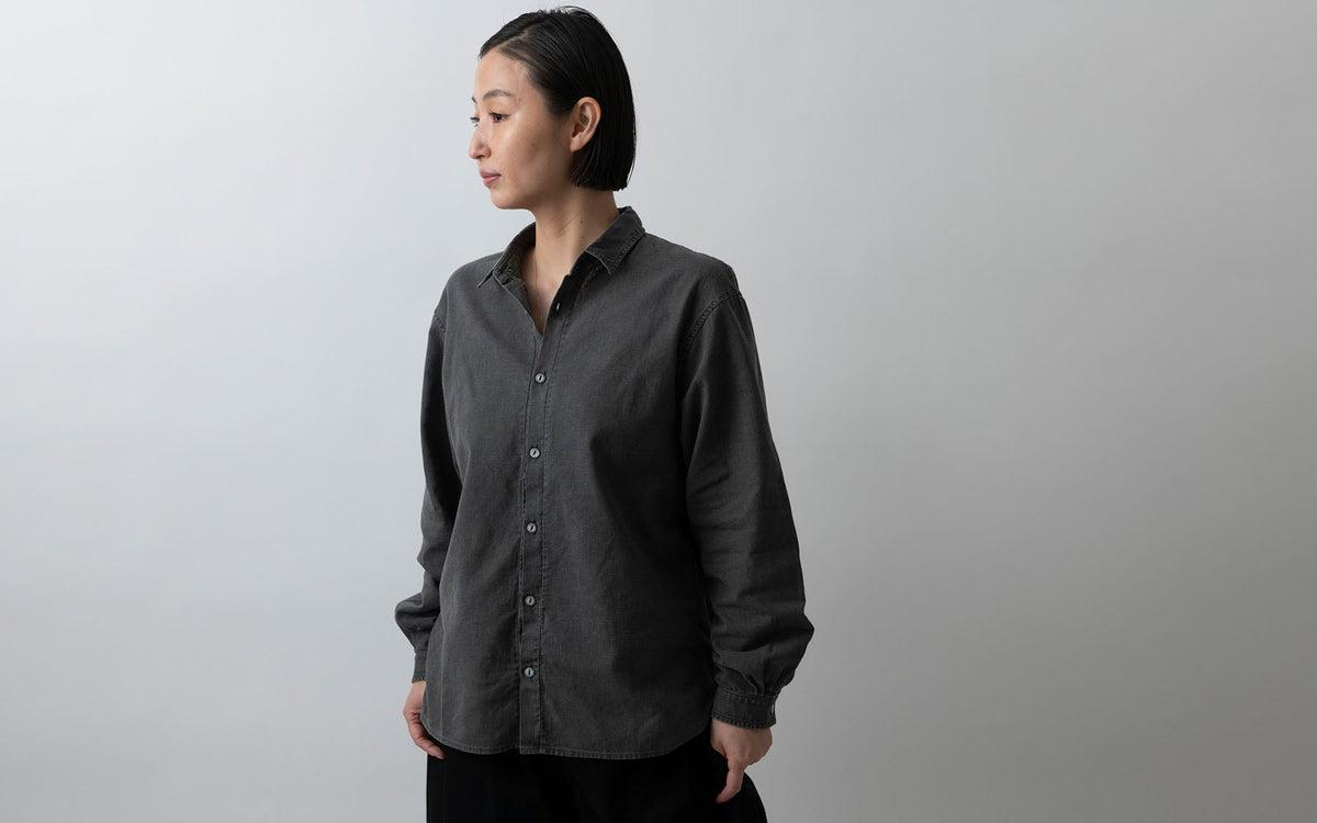 MITTAN / 竹シャツ 墨黒 SH-99 / unisex – PINT_MN