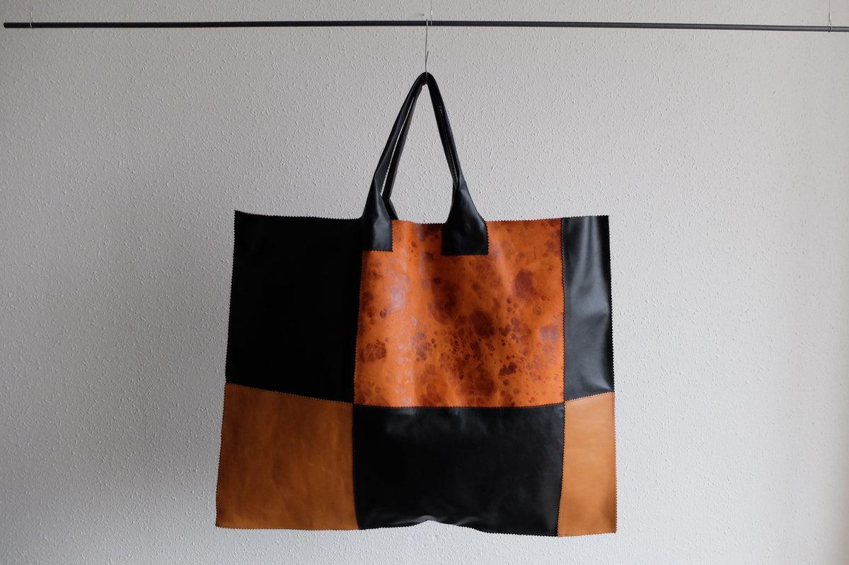 ビッグレザートートバッグ パッチワーク（C） – PINT_MN