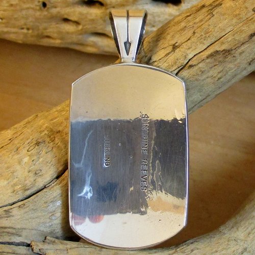 ナバホ族：Sunshine Reeves シールド デザイン ペンダントトップ