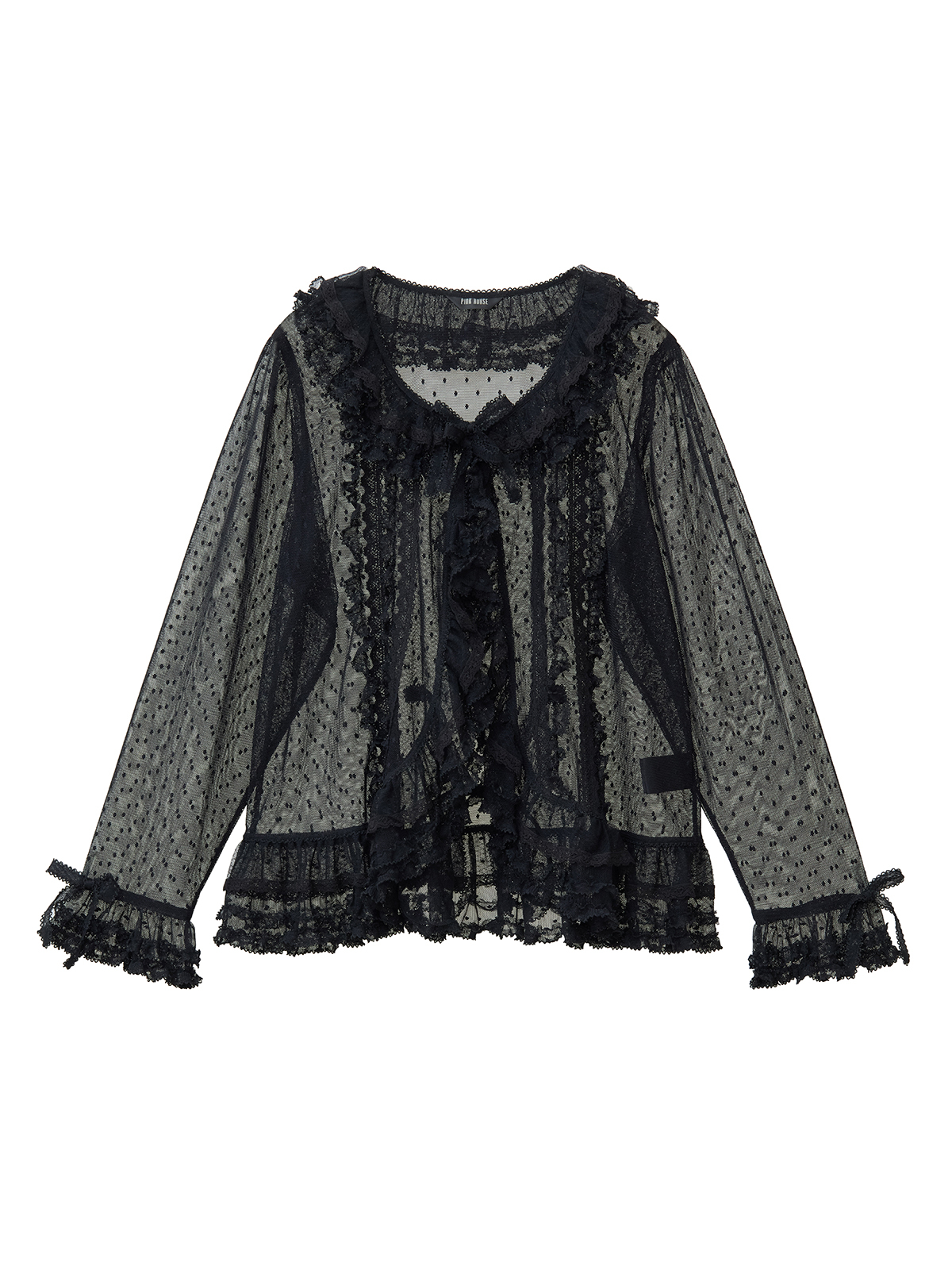 ポルカドットチュールオーバーブラウス｜ピンクハウスオフィシャル