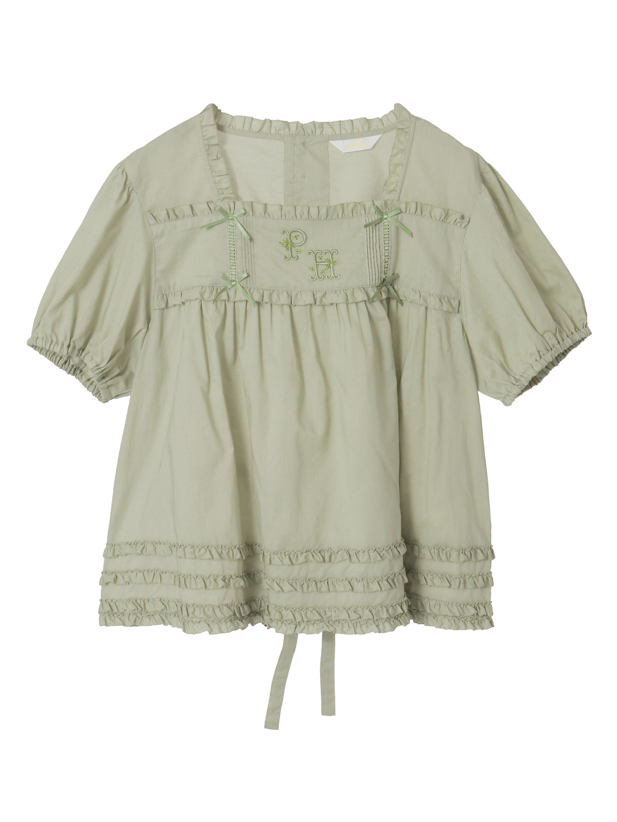 ロゴ刺繍ブラウス｜ピンクハウスオフィシャルオンラインストア｜PINK