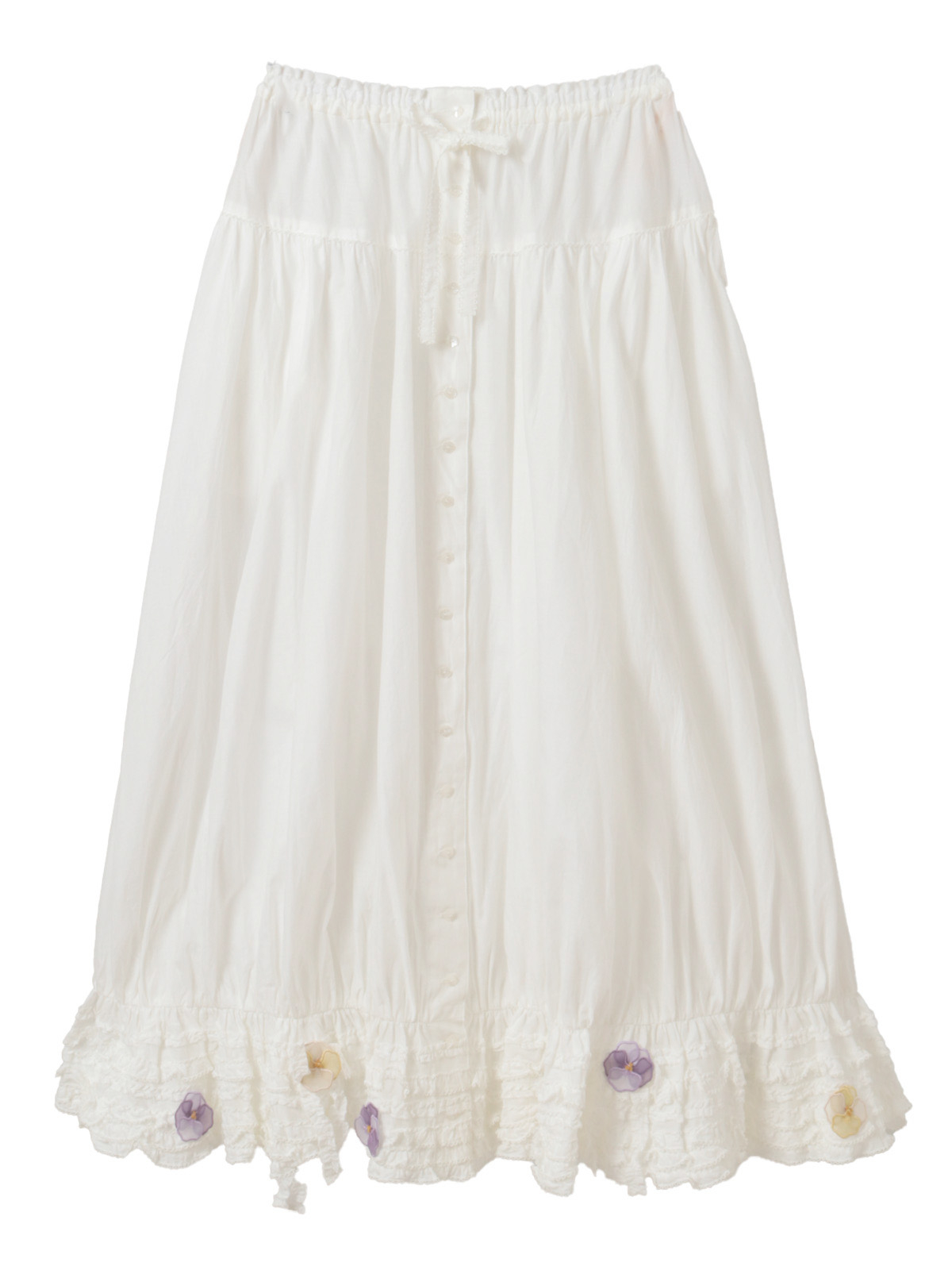 パンジーレース使いローンスカート｜ピンクハウスオフィシャル